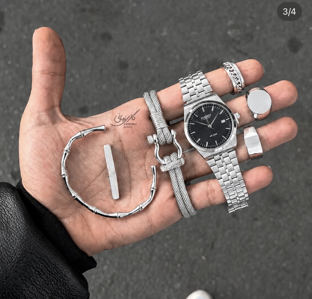ست مردونه نقره ای کد ۳40